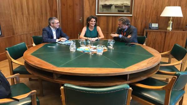 Reunión entre el consejero José Fiscal y la ministra Teresa Ribera Reunión entre el consejero José Fiscal y la ministra Teresa Ribera