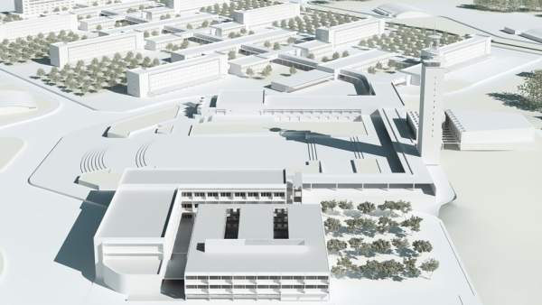 Maqueta del proyecto de la ampliación y reforma de la Etsia. Maqueta del proyecto de la ampliación y reforma de la Etsia.