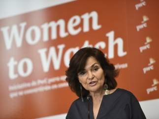 La vicepresidenta del Gobierno, Carmen Calvo.