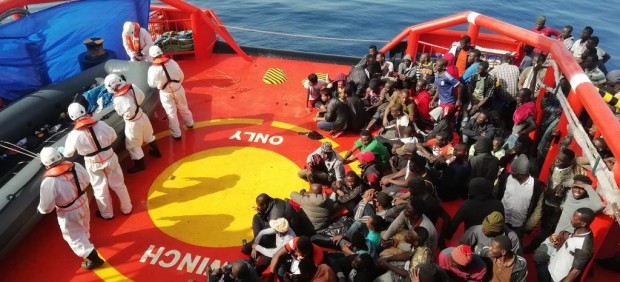 Inmigrantes rescatados de pateras