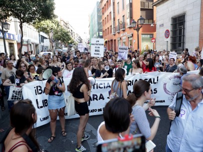 Concentración en Madrid para apoyar a Juana Rivas