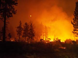 Incencio en California