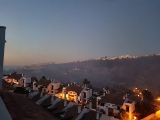 Incendio forestal declarado en Manilva (Málaga).