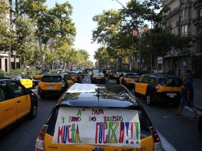 Huelga de taxis en Barcelona