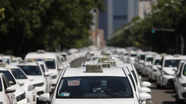 Huelga de taxis en Madrid