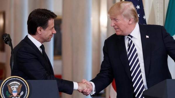 Donald Trump y Giuseppe Conte Donald Trump y Giuseppe Conte