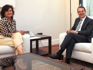 Carmen Calvo y Abel Caballero en su reunión de este miércoles.