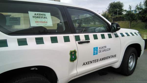 Agentes forestales en huelga, el pasado 25 de julio Agentes forestales en huelga, el pasado 25 de julio