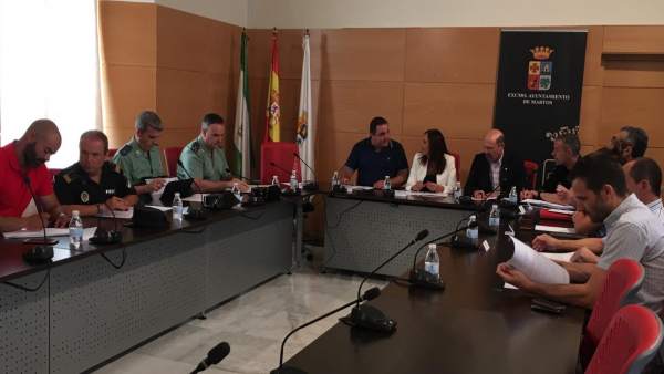 Reunión de la Junta Local de Seguridad de Martos. Reunión de la Junta Local de Seguridad de Martos.