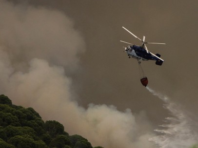 Incendio en Moguer y Nerva (Huelva)