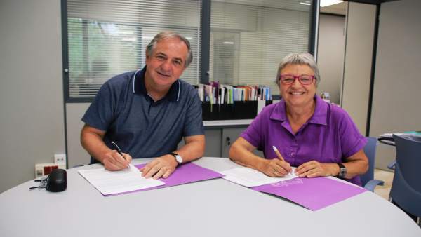 Regidora de Bienestar, Mercè Borràs, y gerente Fundación Sant Joan de Deu Regidora de Bienestar, Mercè Borràs, y gerente Fundación Sant Joan de Deu