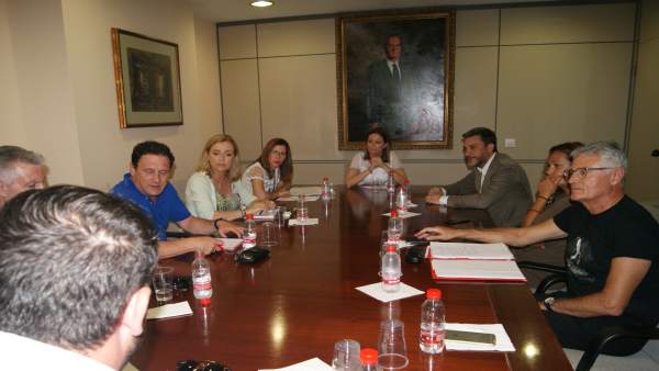 Reunión López Pagán, alcaldesa de Águilas y Cartagena Reunión López Pagán, alcaldesa de Águilas y Cartagena