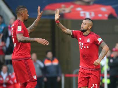 Arturo Vidal y Jerome Boateng