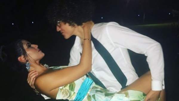 Laura Nicholls con su pareja Laura Nicholls con su pareja