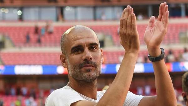 Guardiola celebra la Community Shield 2018 que el Manchester City le ganó al Chelsea Guardiola celebra la Community Shield 2018 que el Manchester City le ganó al Chelsea