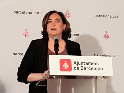 La alcaldesa de Barcelona, Ada Colau.