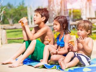 Niños en la playa