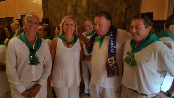 La consejera Gastón en las fiestas de San Lorenzo La consejera Gastón en las fiestas de San Lorenzo