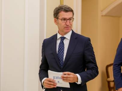 Alberto Núñez Feijóo tras reunirse con la ministra de Hacienda