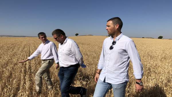 Del Amor visita cultivos secano Caravaca Del Amor visita cultivos secano Caravaca