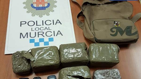 Droga intervendia Policía Local Murcia Droga intervendia Policía Local Murcia