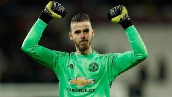 David de Gea, con la camiseta del Manchester United. David de Gea, con la camiseta del Manchester United.