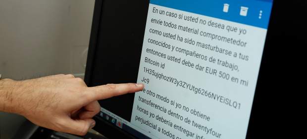 Ejemplo de sextorsión