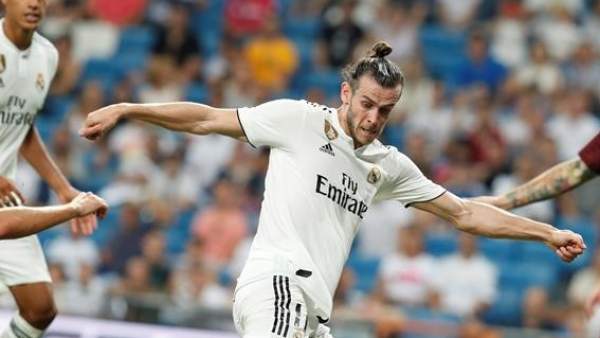 Gareth Bale, en el encuentro amistoso entre Real Madrid y Milan. Gareth Bale, en el encuentro amistoso entre Real Madrid y Milan.