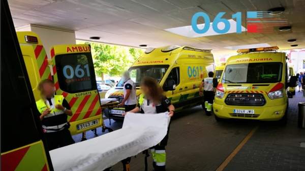 Traslado del hombre a Valdecilla Traslado del hombre a Valdecilla