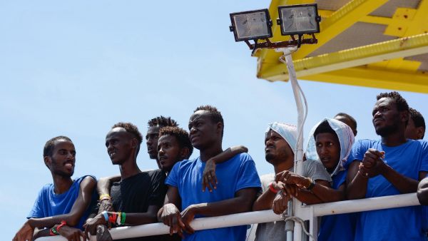 Migrantes en el Aquarius Migrantes en el Aquarius