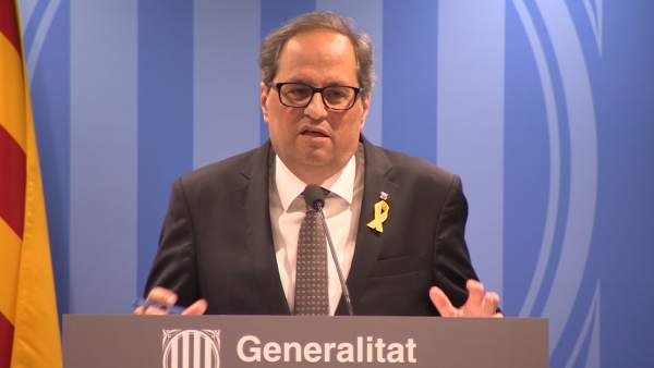 El presidente de la Generalitat Quim Torra El presidente de la Generalitat Quim Torra