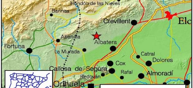 Mapa del terremoto