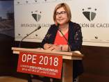 La presidenta de la Diputación de Cáceres, Rosario Cordero