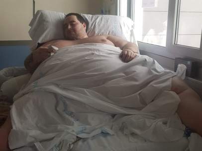 El joven Teófilo durante su estancia hospitalaria