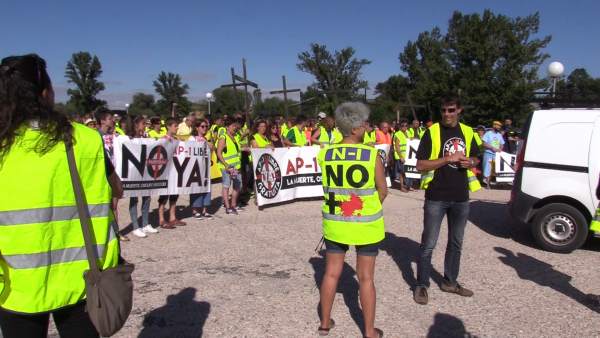 Protesta en la N-I Protesta en la N-I