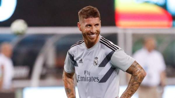 Sergio Ramos, con el Real Madrid en pretemporada. Sergio Ramos, con el Real Madrid en pretemporada.