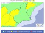 AVISO AMARILLO POR LLUVIAS Y TORMENTAS EN NOROESTE