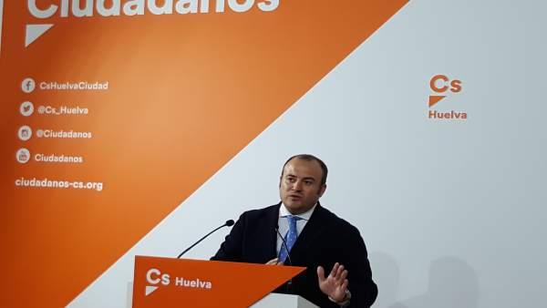 Julio Díaz, de Ciudadanos Huelva. Julio Díaz, de Ciudadanos Huelva.