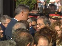 Encontronazo entre Torra y Albiol en el homenaje a las víctimas de Cambrils