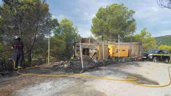 Incendio de un generador eléctrico de Ibiza Incendio de un generador eléctrico de Ibiza