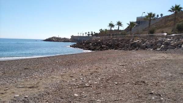La playa de Horcas Coloradas (Melilla), donde ha tenido lugar el suceso La playa de Horcas Coloradas (Melilla), donde ha tenido lugar el suceso