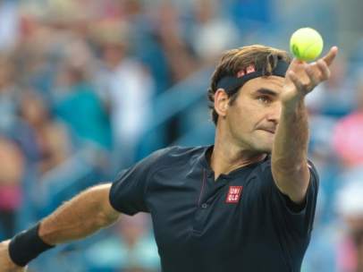 El tenista Roger Federer, en un partido.