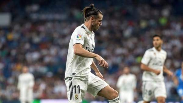 Gareth Bale, en el encuentro de liga entre Real Madrid y Getafe. Gareth Bale, en el encuentro de liga entre Real Madrid y Getafe.