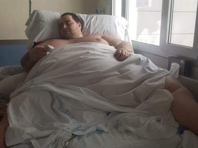 El joven Teófilo durante su estancia hospitalaria