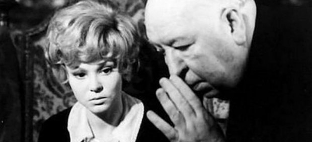 Barbara Harris con Alfred Hitchcock