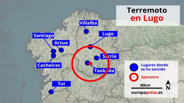 Localización del terremoto Localización del terremoto