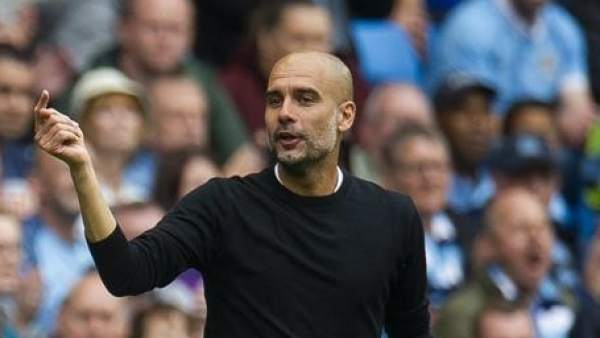 Pep Guardiola, en un partido de Premier League con el Manchester City. Pep Guardiola, en un partido de Premier League con el Manchester City.