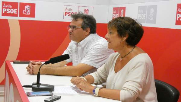 Mercedes Martín, en rueda de prensa en Ávila. Mercedes Martín, en rueda de prensa en Ávila.