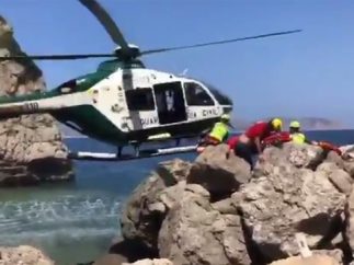 Rescate en helicóptero