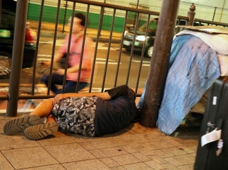 Sin techo en las calles de Japón